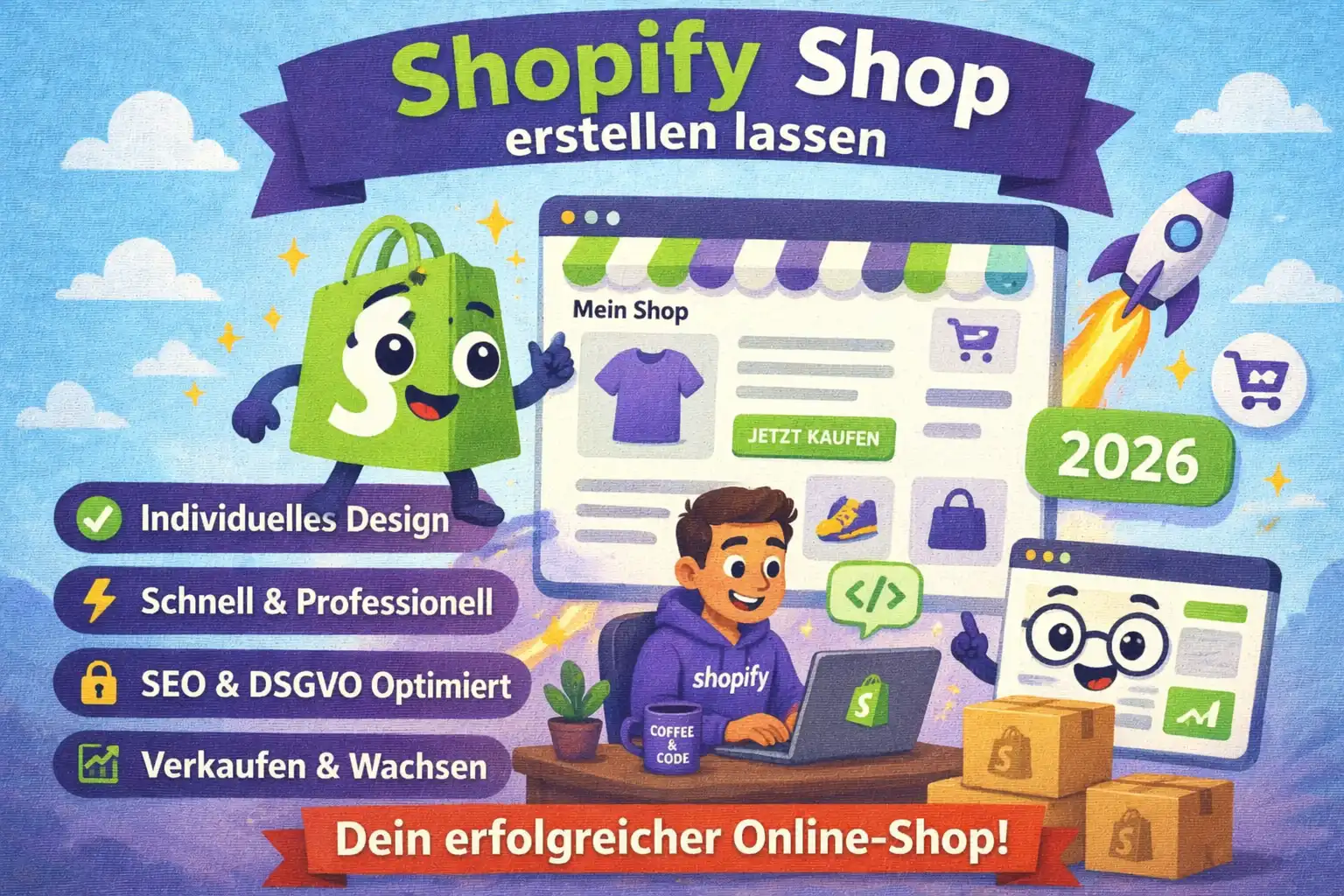 Shopify Shop erstellen – Guide für Selbständige und kleine Unternehmen